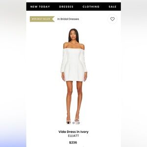 Elliatt Vida Ivory Dress size M BNWT